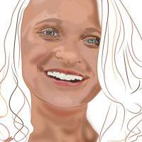 Portrait d'Emma en blanc