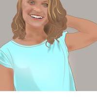 Portrait d'Emma montage polaroid