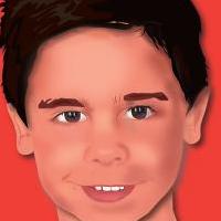 Portrait de Melwan en rouge